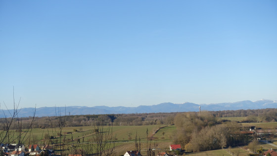 Belle vue sur les Vosges depuis le donjon
