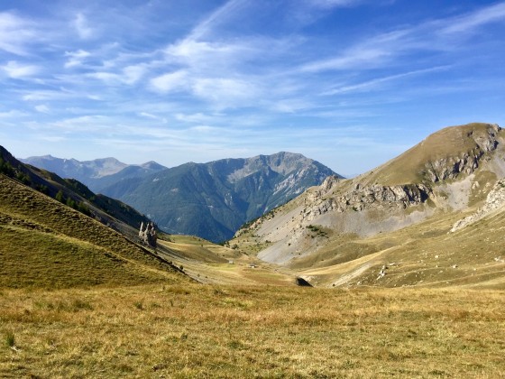 Bergeries vues du col de la Rousse