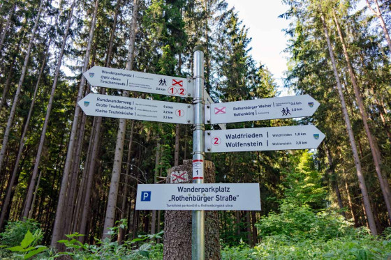 Balisage Parking de randonnée Rothenbürger Straße