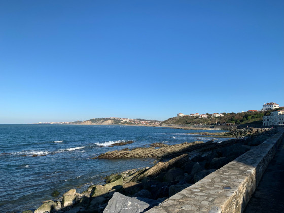 Bidart et au fond Biarritz