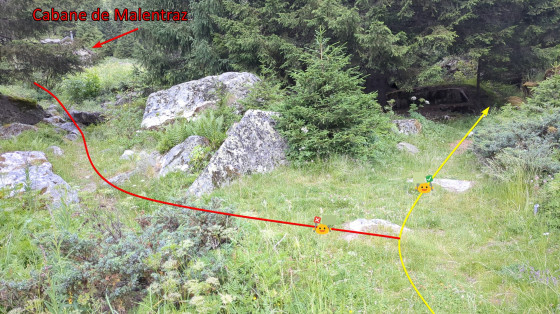 Bifurcation Cabane de Malentraz