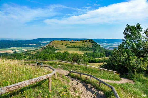 Vue sur le sommet du Walberla