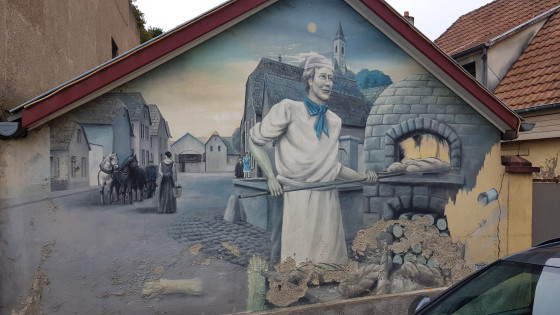 Boulangerie en trompe l’œil à Rixheim