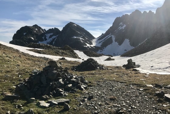 Brèche de Roche Fendue vue du Col de la Mine de Fer
