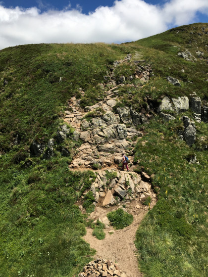 Brèche de Rolland, la remontée en direction du Griou