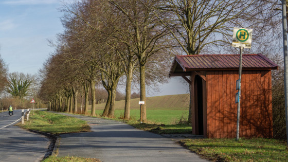 Arrêt de bus / refuge près de Sieversdorf
