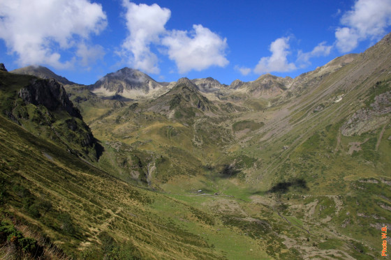 Cabane d'Auloueilh au fond de son cirque