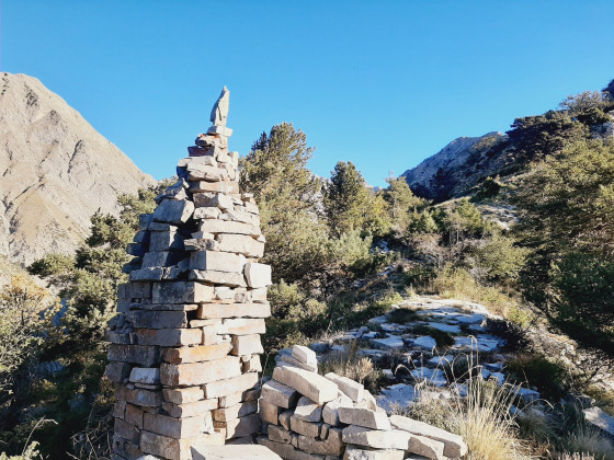 Cairn sur l\'arête