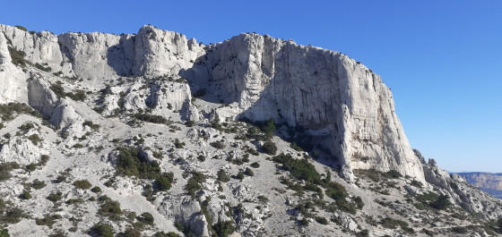Vue sur le Cap Gros depuis le col de la Candelle