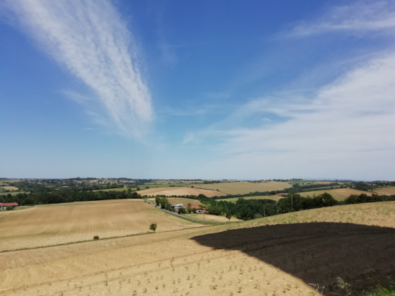 Campagne à quelques kilomètres de Toulouse