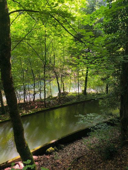 Canal de traitement des eaux.