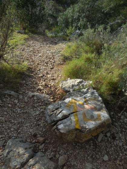 Carrefour de descente à la Fontaine des Joncs et au lit du Destel