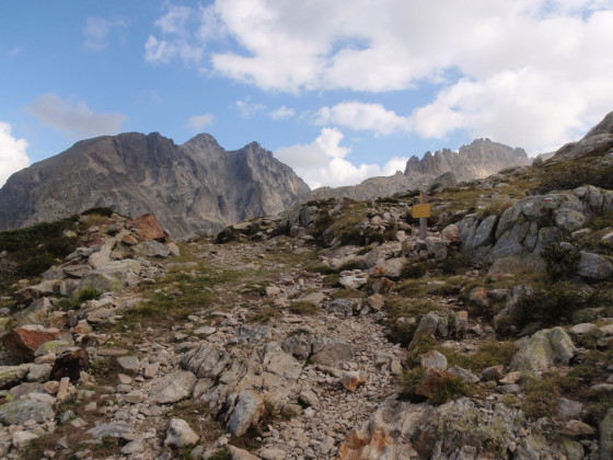 Carrefour pour le Rifugio Questa