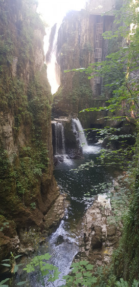 Cascade de la Saine dans Gorges de la Langouette