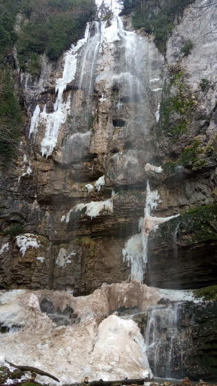 Cascade de Gerlette en viver