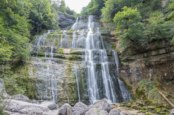 Cascade de l\'Éventail à Menétrux-en-joux