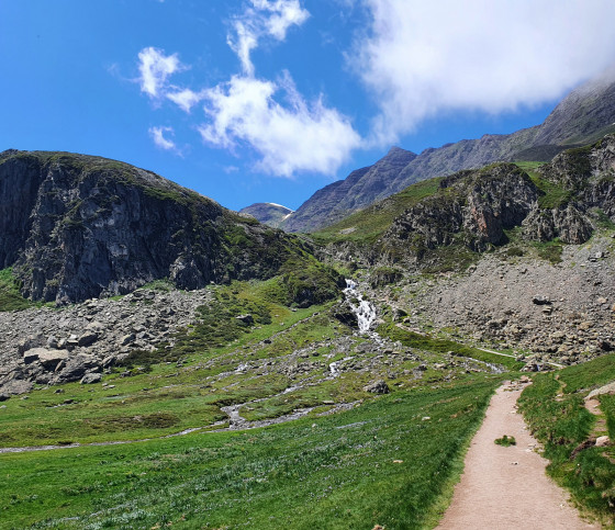 Cascade de Miey depuis le GR10