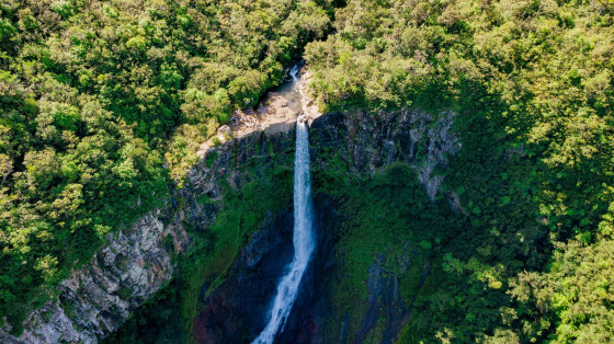 Cascade. Vue du drone