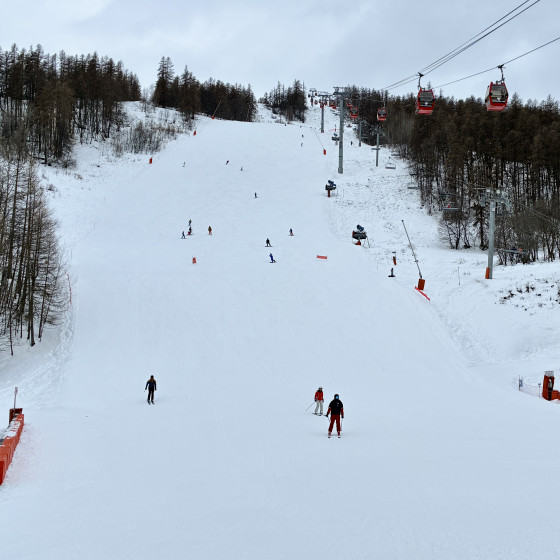 L'arriv&eacute;e des pistes &agrave; Chantemerle