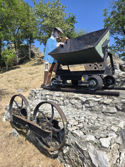 Chariot mine de kaolin