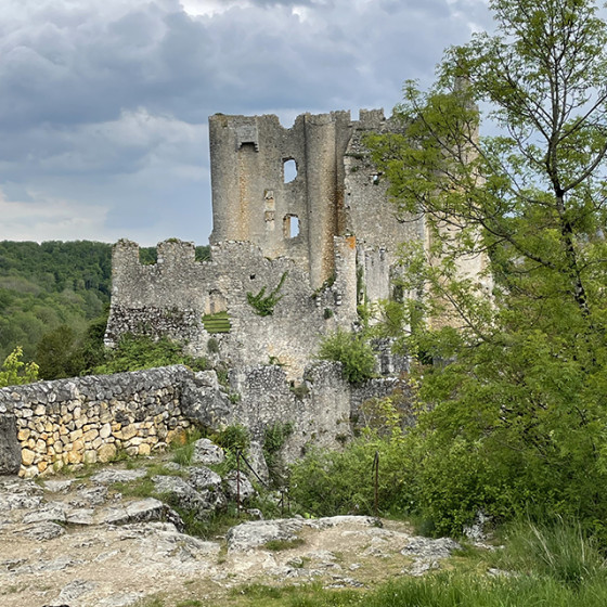 Chateau &agrave; l'arriv&eacute;e sur Angles