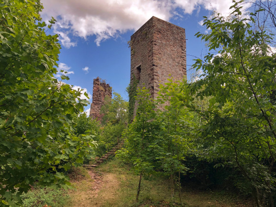 Burg Greifenstein und Grotte Saint-Vit von Saverne aus