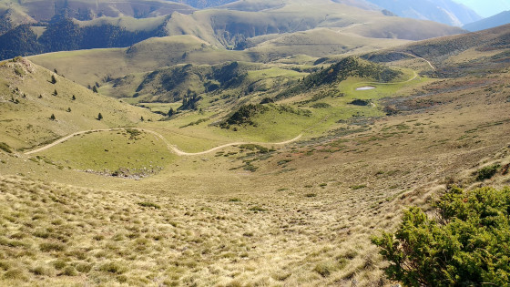 Chemin conduisant à la crête de la Pale