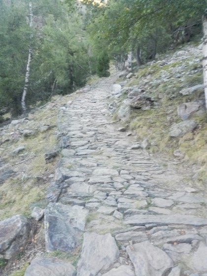 Chemin d\'accès au refuge de Vallferrera