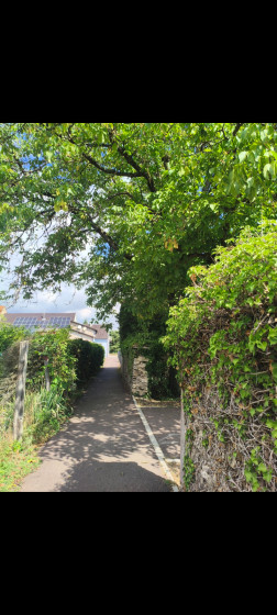 Chemin de balade près de la grotte