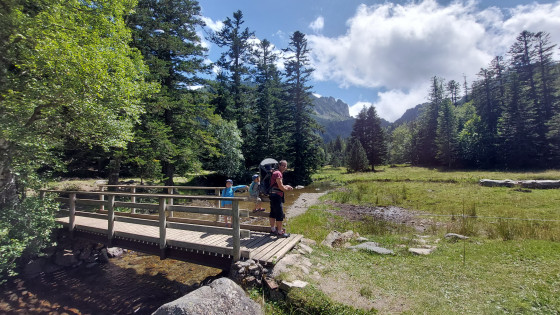 Chemin de gauche au petit pont