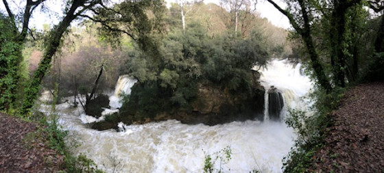 Chutes après la pluie