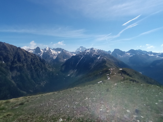 cime de l\'Agnellière et du Gélas depuis la cime du Piagu