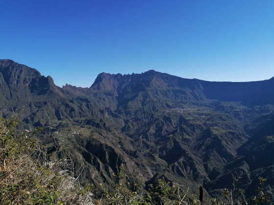 Vue sur le cirque de Cilaos