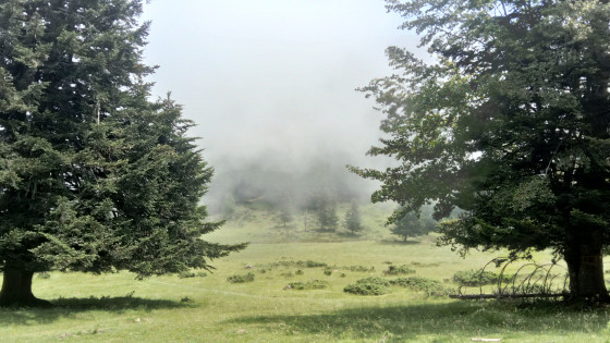 Clôt des Artigous dans les nuages