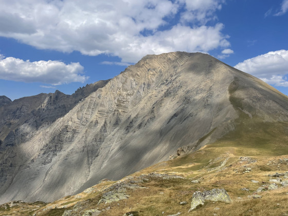 Col du Couard et Aiguillette de Vaujany en fond.
