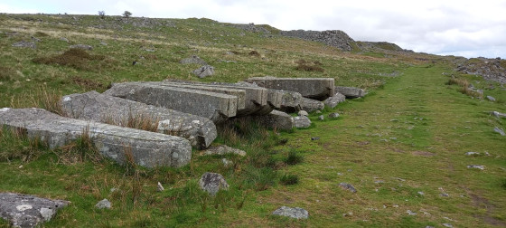 Corbels at Swelltor Dartmoor