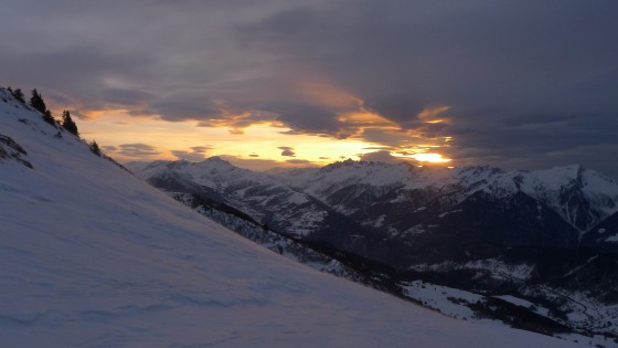 Coucher de soleil au Col de Va