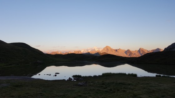 Coucher de soleil au lac de Peyre