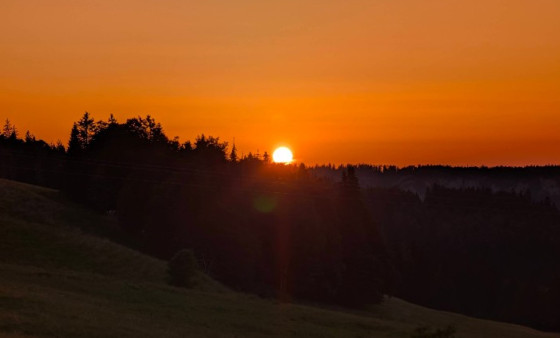 Coucher de soleil à Prémanon