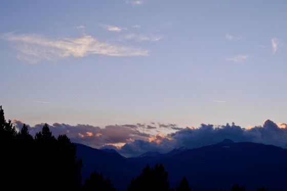 Coucher de soleil depuis le refuge du Coll del Torn