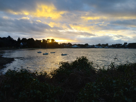 Coucher de Soleil sur l'Anse du Logéo