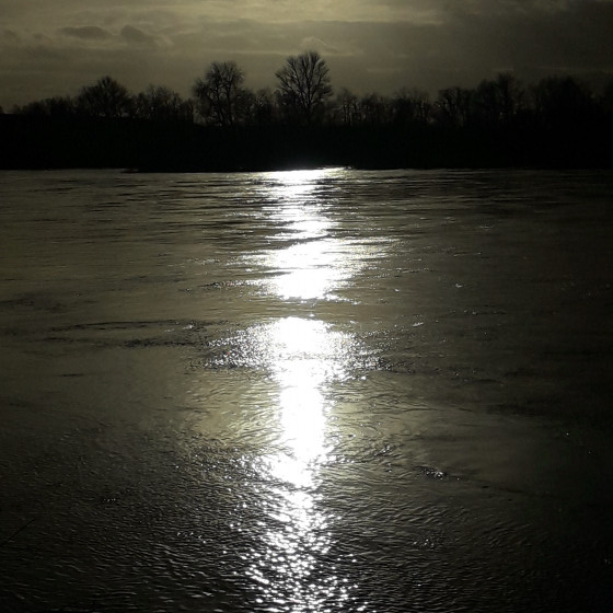 Coucher de soleil sur la Loire
