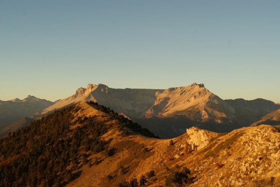 Coucher de soleil sur le Dévoluy