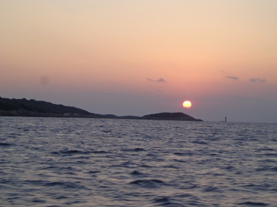 Coucher de soleil sur Porquerolles