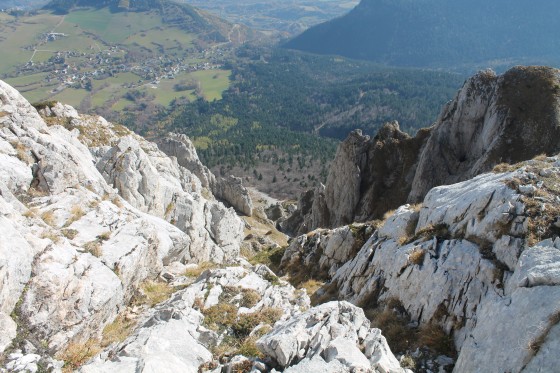 Couloir de La Sultane et Prélenfrey (en bas)