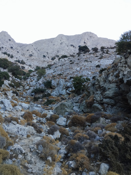 couloir sous le sommet