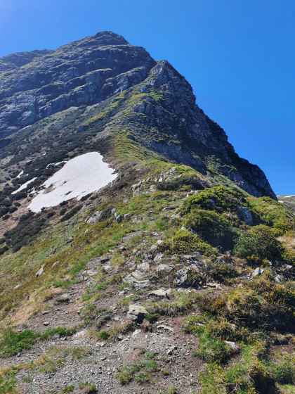 Crête du Pic d\'Ayous depuis le Col d\'Aas de Bielle