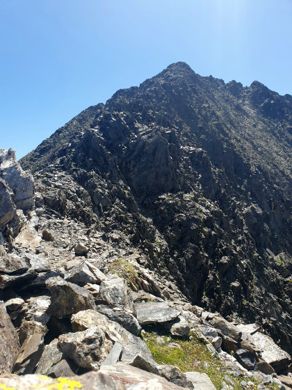 Crête jusqu'au sommet du Lustou (3023m)