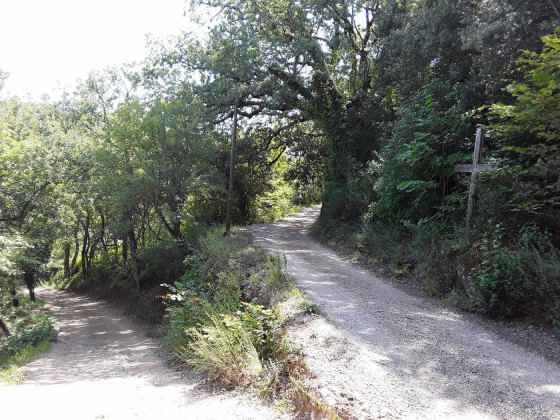 Croix de mission - prendre le chemin de droite à la fourche
