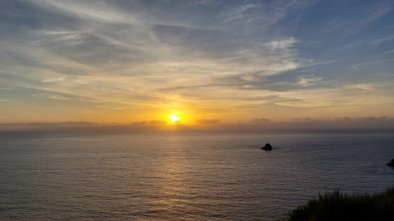 Cucher de soleil sur le Cap Finisterra